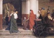 Alma-Tadema, Sir Lawrence Entrance to a Roman Theatre (mk23) oil painting on canvas